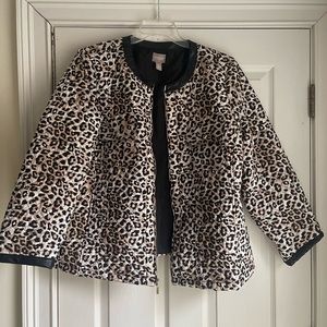 Chico’s cheetah jacket